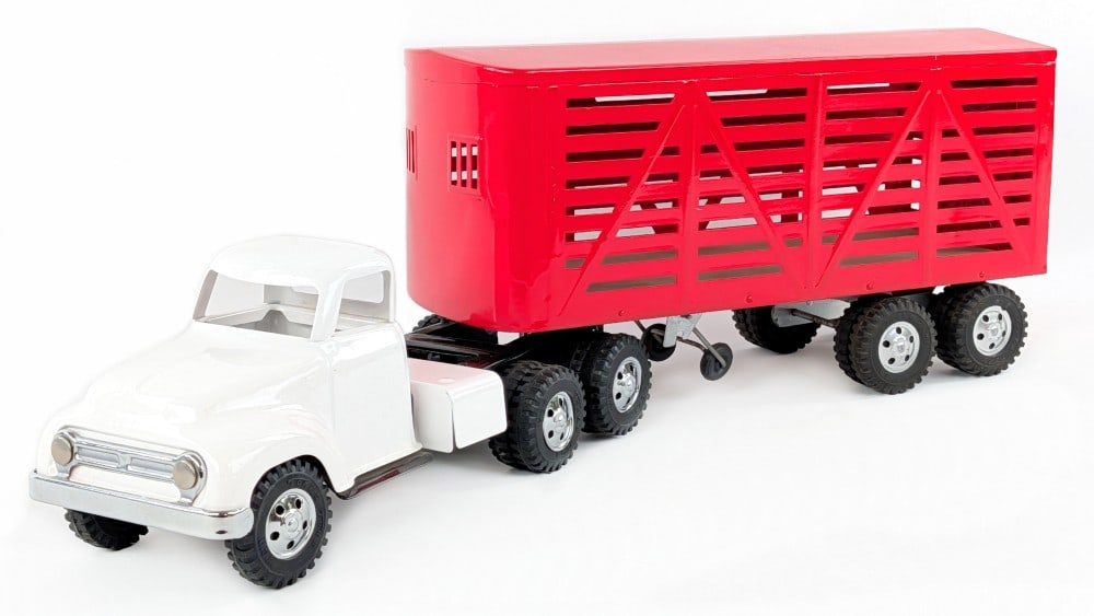 Custom Tonka Truck w/ Livestock Trailer (1 of 12)