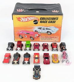 (15) Hot Wheels Blackwall Cars w/ 48 Car Collector Case