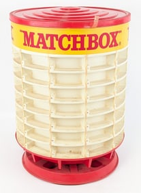 Vintage Matchbox Rotary Store Display Case
