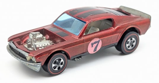 Hot Wheels Redline Spoilers Red Mustang Boss Hoss