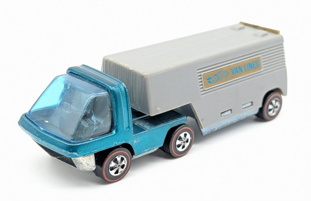 Hot Wheels Redline Aqua Moving Van Truck (1 of 8)