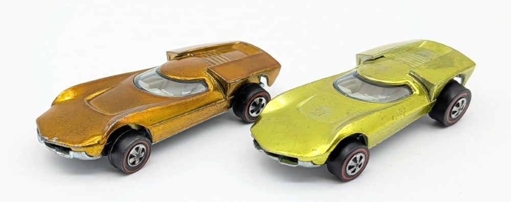 (2) Hot Wheels Redline Orange and Antifreeze Turbofire (1 of 8)