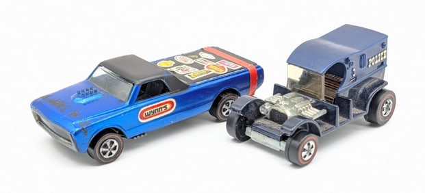 Hot Wheels Redline Paddy Wagon & Custom Fleetside