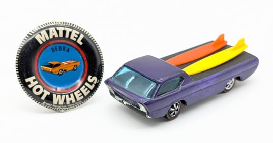 Hot Wheels Redline Purple Deora with Button