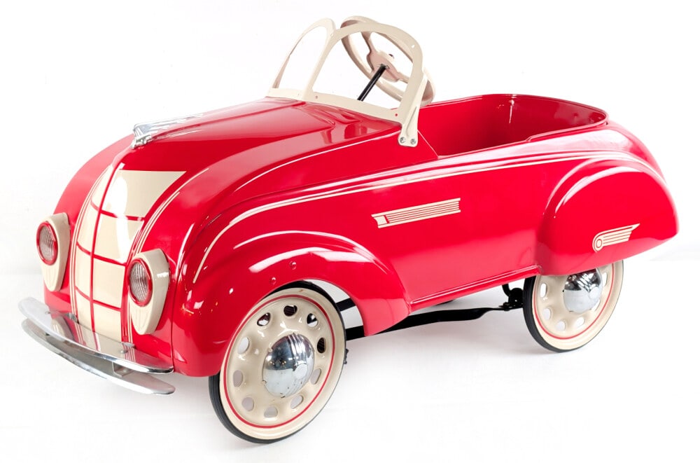 Restored Steelcraft Chrysler Airflow Pedal Car (1 of 11)