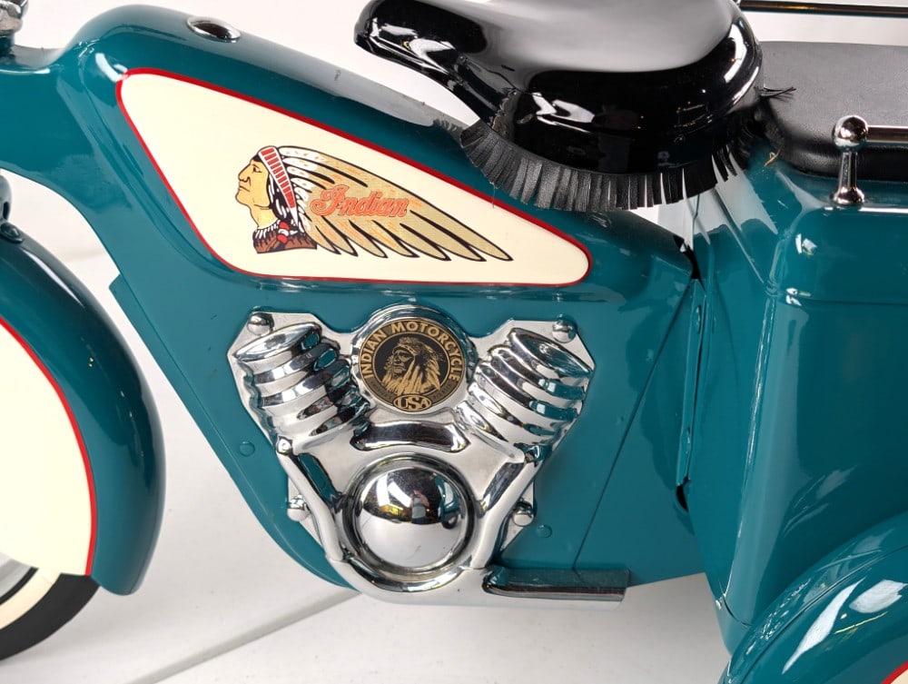 Custom Indian Pedal Tricycle / Motorcycle - 14