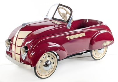 Restored Steelcraft Chrysler Airflow Pedal Car