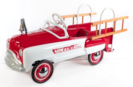 Restored Murray City Fire Dept. Ladder Truck Pedal Car