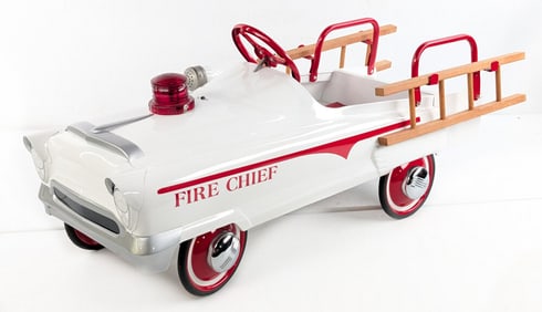 Restored Garton Fire Chief Ladder Truck Pedal Car