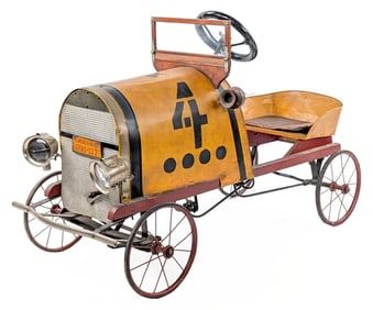 Early Gendron Wheel Co. Open Wheel #4 Racer Pedal Car