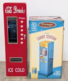 Vintage Appliance Company Candy Station & Coca Cola Dispenser Pedal Car Props