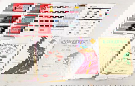 Pedal Car Pattern Sheets and Paint Sample Catalogs