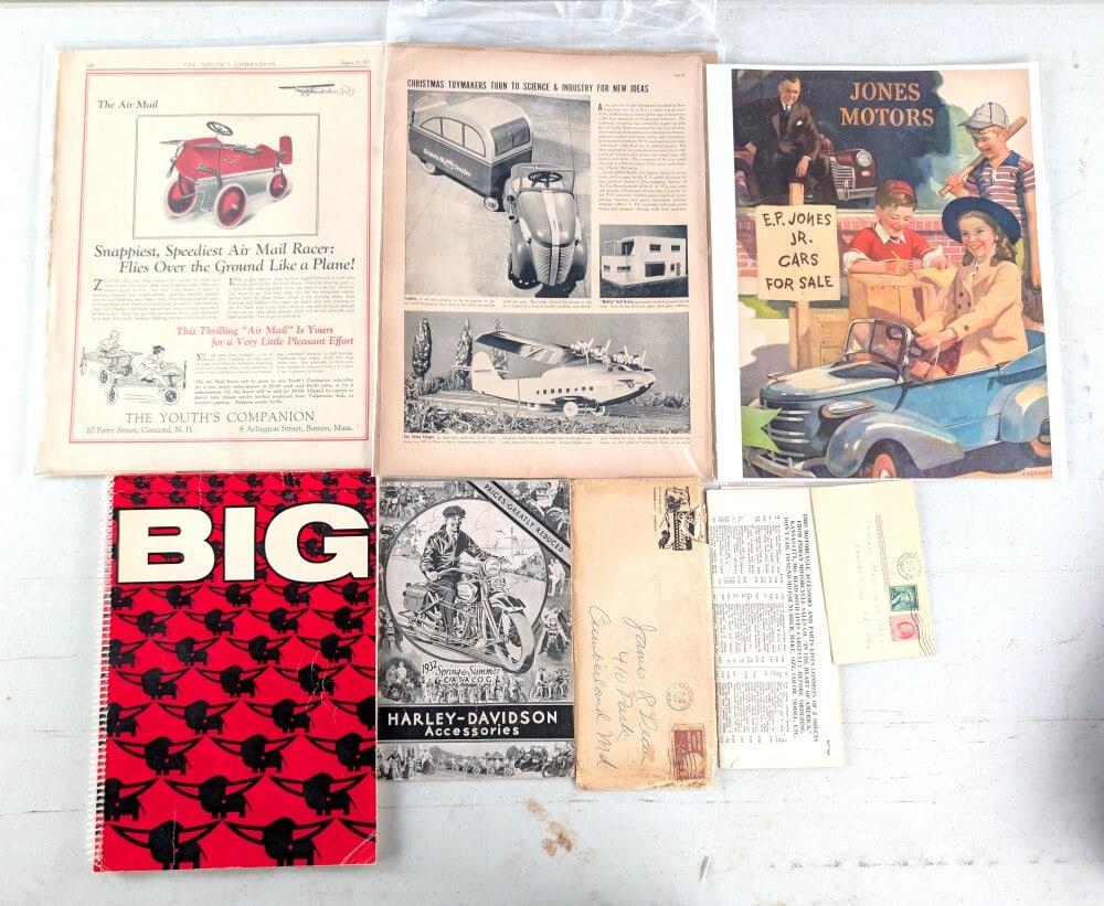 Pedal Car Magazines and Harley Davidson Catalog: Pedal Car Magazines and Harley Davidson Catalog