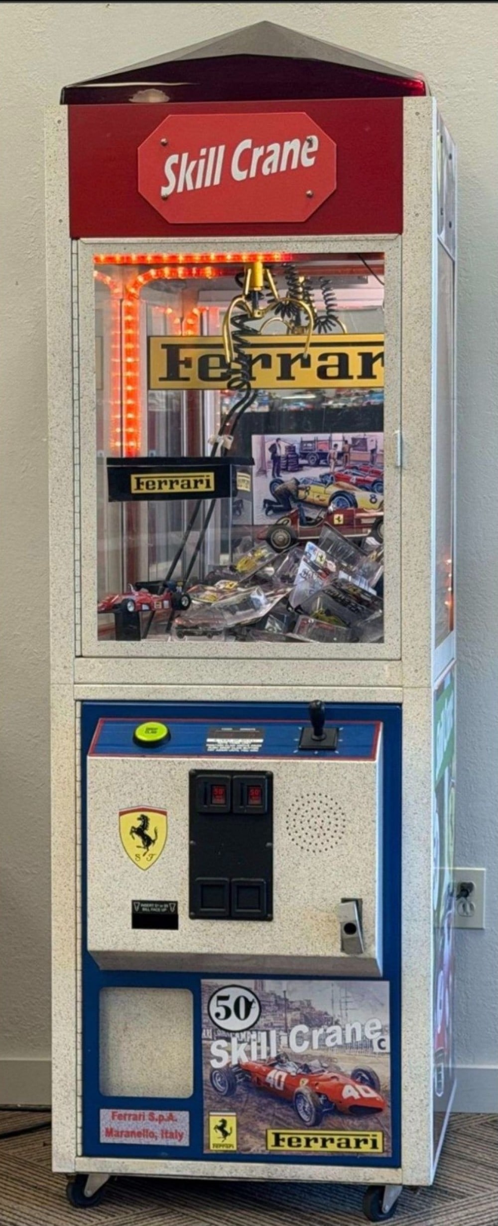 Customized Ferrari Claw Machine Arcade Game With Prizes - 3