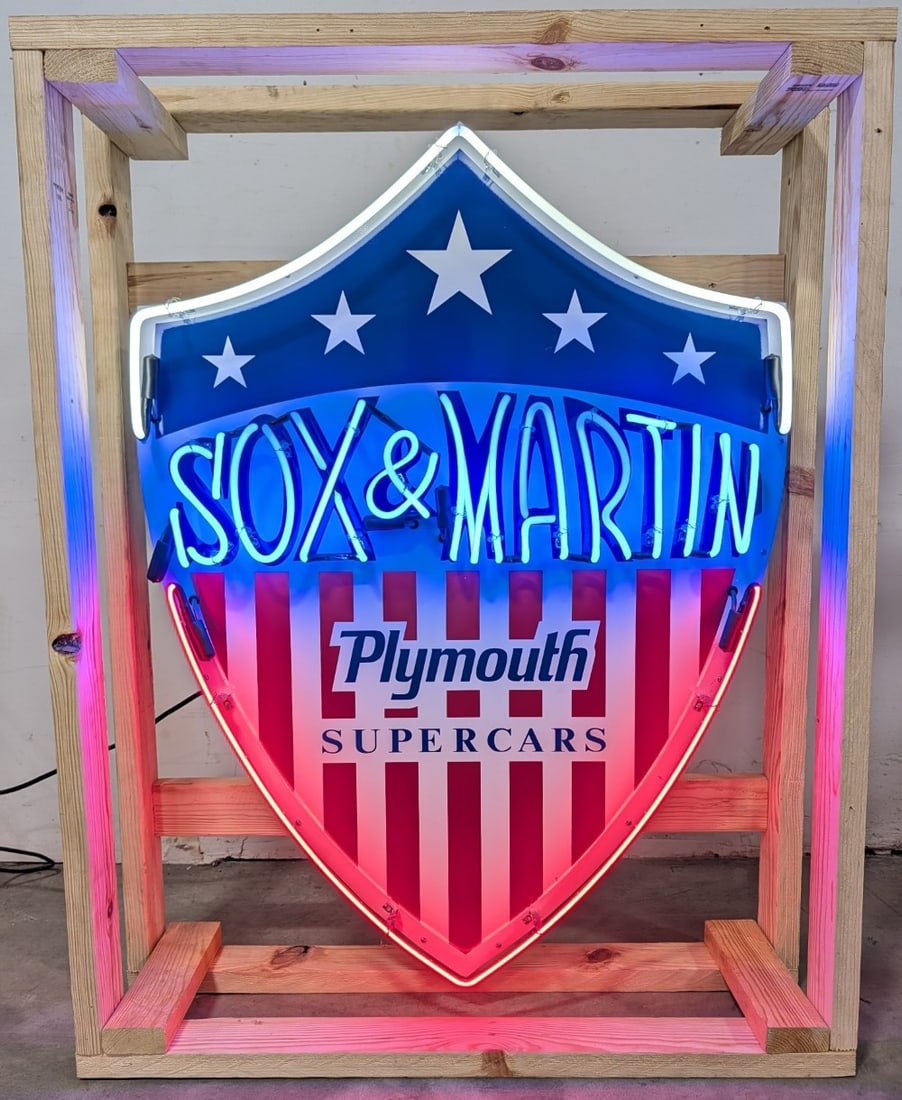 Custom Plymouth Sox & Martin Neon Sign (1 of 7)