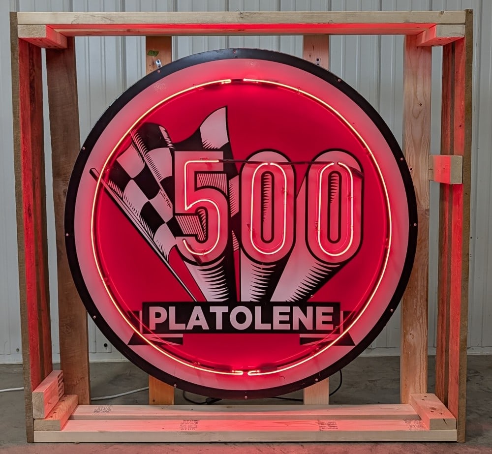 Large Custom Platolene 500 Neon Advertising Sign (1 of 12)