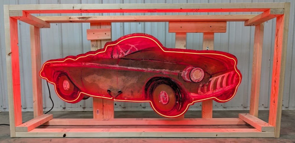 Large 5ft Custom Car Dealership / Auto Shop Neon Convertible Advertising Sign (1 of 10)