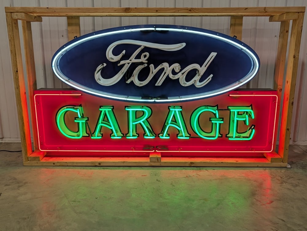 6ft Custom Ford Garage Neon Sign - 2