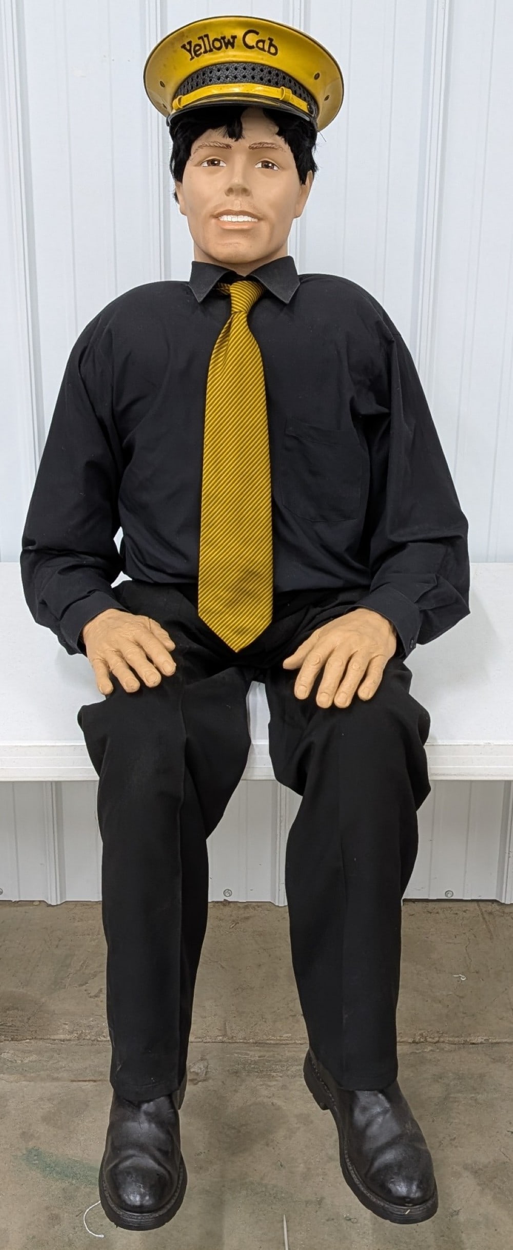 Life Size Sitting Yellow Cab Taxi Cab Driver Display Prop (1 of 9)