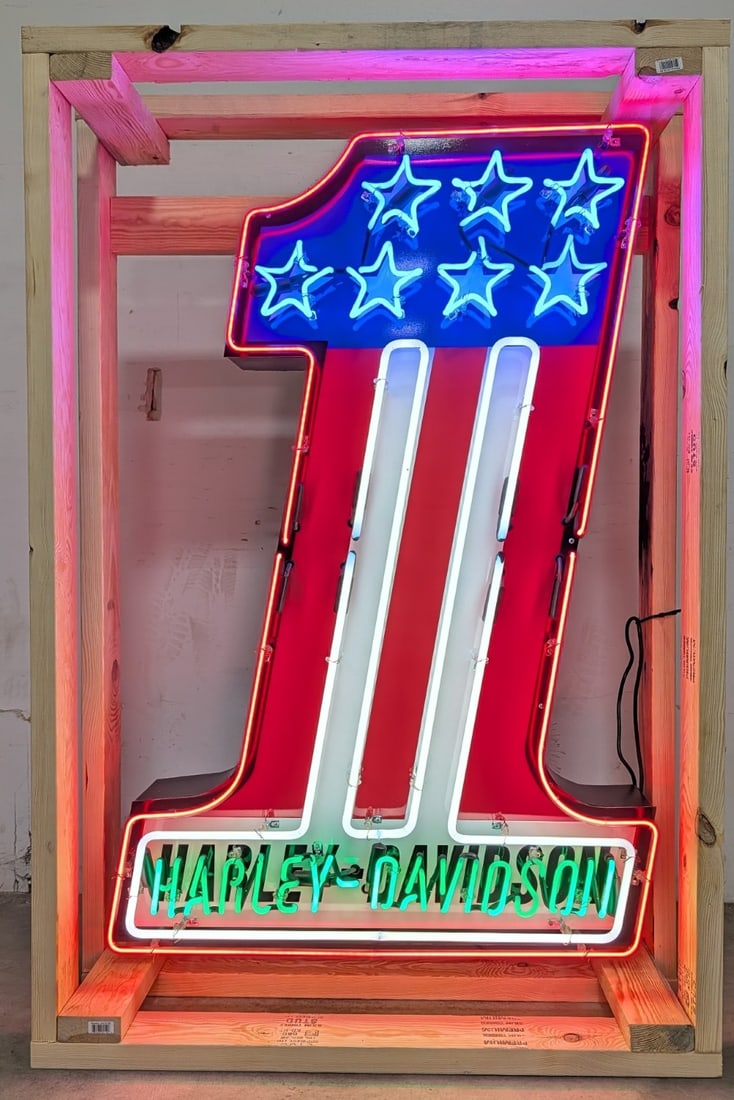 4ft Custom Harley No.1 Neon Sign (1 of 9)