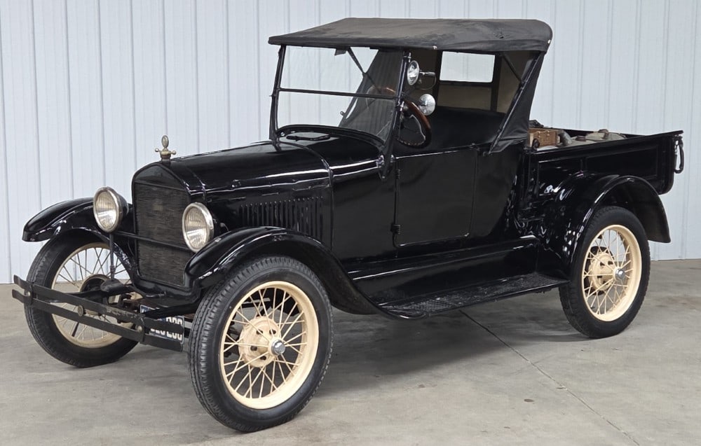 1926 Ford Model T Roadster Pickup: Sells with No Reserve! From the Heartland Collector Car Collection 177 CI Inline 4 Cylinder Engine 2 Speed Planetary Transmission Ruxtell 2 Speed Rear Axle Exhaust Whistle Mounted On Both Engine And