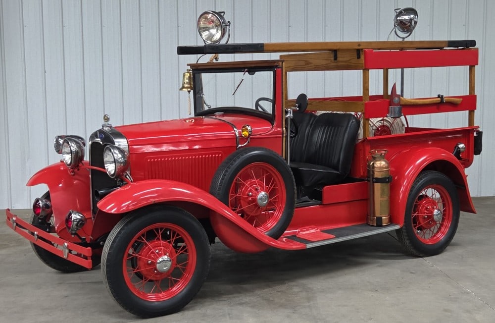 1930 Ford Model A Half Ton Fire Truck (1 of 20)