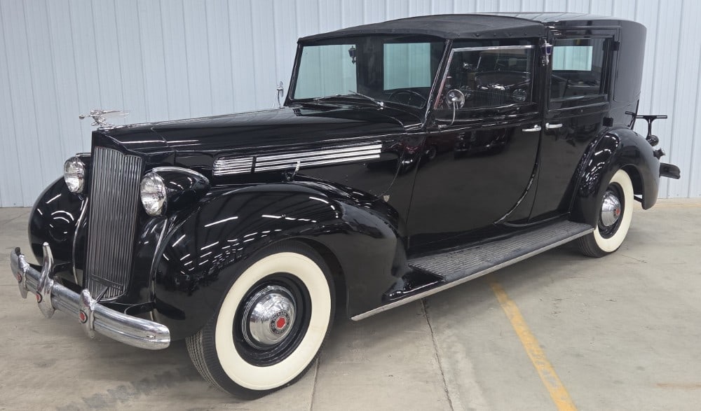 1939 Packard Super Eight 1701 Derham Brougham: Sells with No Reserve! Classic Era, coachbuilt senior Packard reportedly commissioned by French operatic soprano and actress Lily Pons Elegant custom Panel Brougham coachwork by Derham Body Company