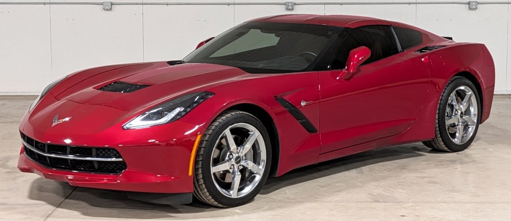 2015 Chevrolet Corvette Stingray: Sells with No Reserve! Well-kept and well-maintained Stingray with 21,583 miles from new Thrilling factory seven-speed manual transmission 6.2-liter V-8 engine that produces 455 horsepower and 460 lb-