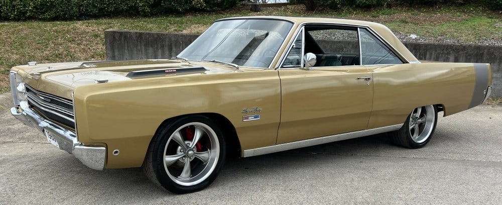 1968 Plymouth Sport Fury: Rebuilt 383 Engine Automatic Transmission Power Steering and Brakes Aluminum Intake with Holley Carburetor Mopar Performance Valve Covers Headers with New Aluminum Dual Exhaust with Electric Cutouts A