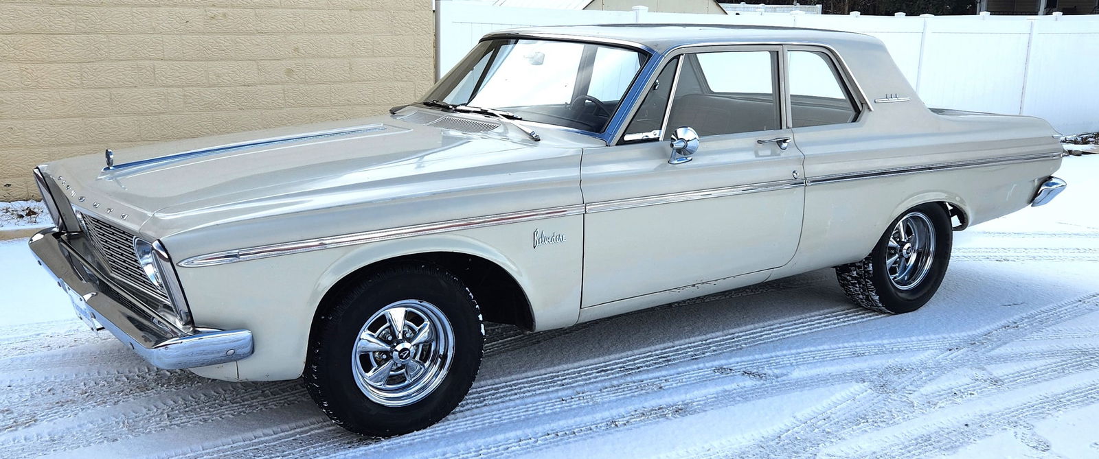 1963 Plymouth Belvedere 2-Door Sedan: From the Victory Motor Collection One of the first production years in the series of downsized intermediate Plymouth Belvedere?s Stock light beige paint with brown bench seat interior. Powered by