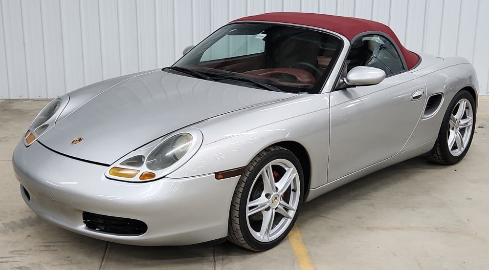 1998 Porsche Boxster: Sells with No Reserve! 2.5 L 6 Cylinder Engine Automatic Transmission Red Race Rims Odometer Reads 87188 Auto Convertible Top Not Working VIN: WP0CA2980WU621870 TITLE (MO) MILEAGE EXEMPT REDUCED ONLIN