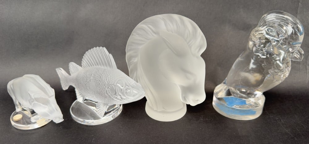 Lot of 4 Crystal Mascots/Figurines (1 of 20)