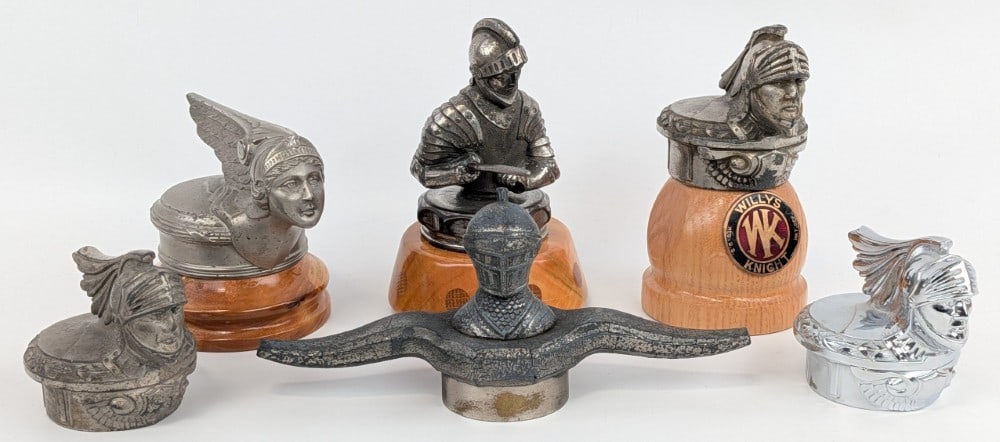 Group Of Willys Knight Hood Ornament Radiator Cap Mascots & More: Update