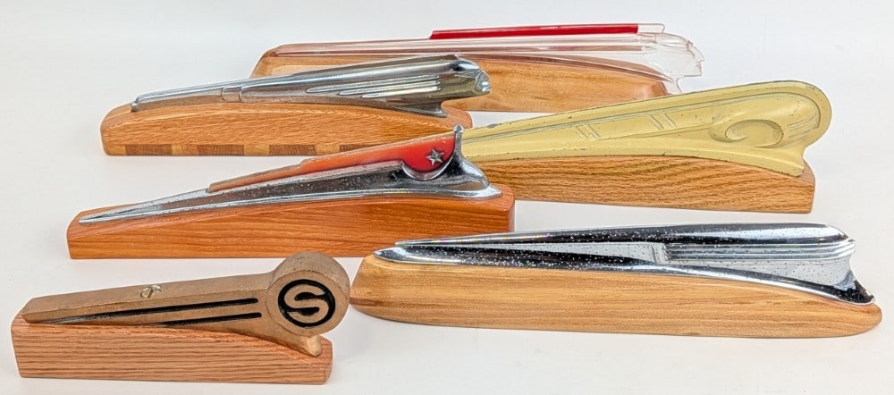 (6) Automobile Hood Mascots Mounted On Wooden Display Bases (1 of 13)