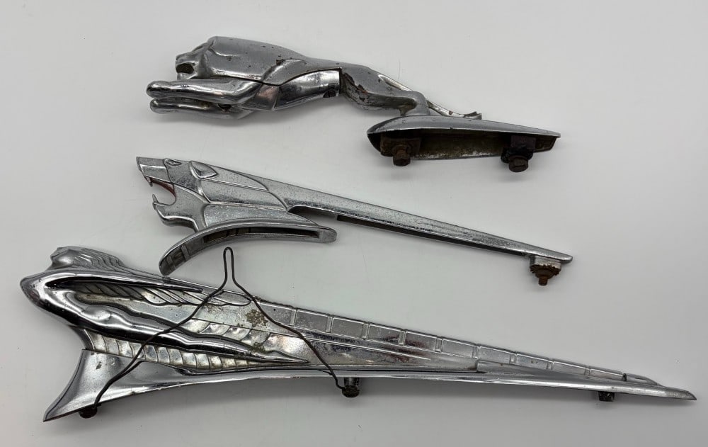 (3) Original Radiator Cap Hood Mascots (1 of 8)