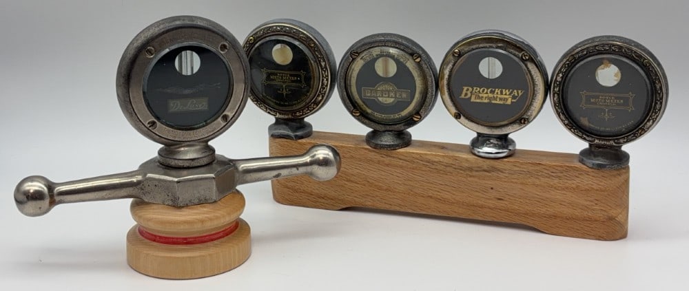 Lot Of 5 Original Boyce Moto-Meters Hood Ornament Radiator Cap (1 of 8)