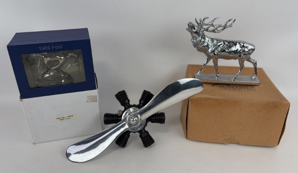 (3) Aftermarket Automobile Hood Ornaments (1 of 9)