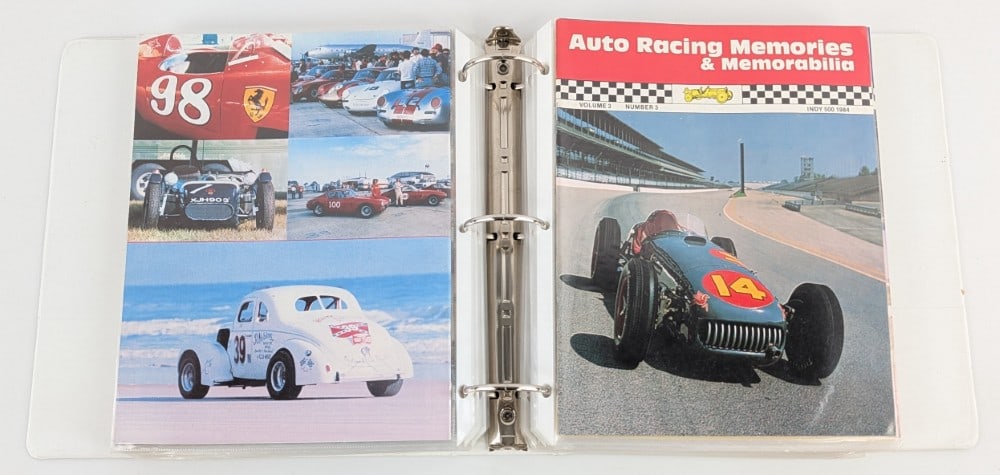 Binder Full of 1980's Auto Racing Memories & Memorabilia Magazines (1 of 9)