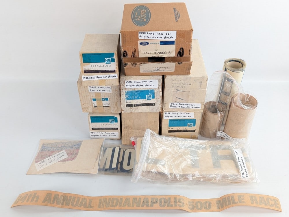 Lot of Vintage Pace Car Decals (1 of 4)