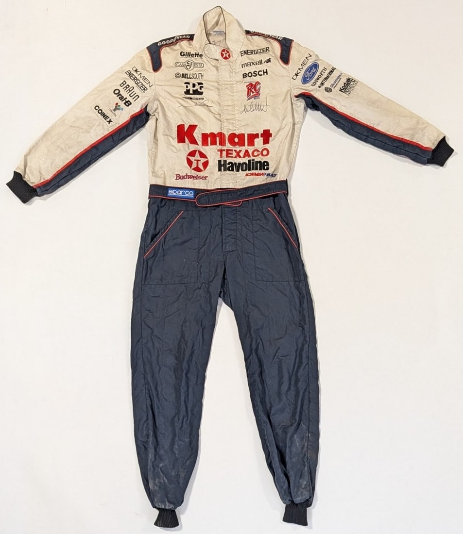 1990s Kmart/Texaco Crew Sparco Uniform signed by Mario Andretti and Michael Andretti (1 of 5)