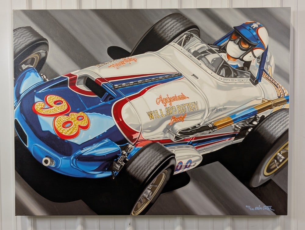 4ft Colin Carter "Parnelli Jones" Racing Signed Numbered Canvas Art Print 020 / 250 (1 of 7)