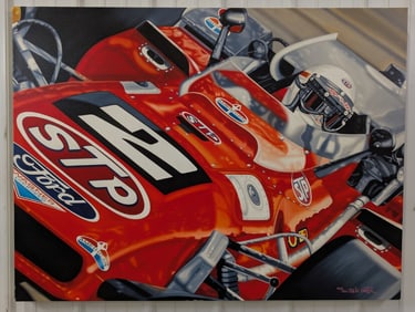 4ft Colin Carter "Destiny" Andretti Racing Signed Numbered Canvas Art Print 020 / 250