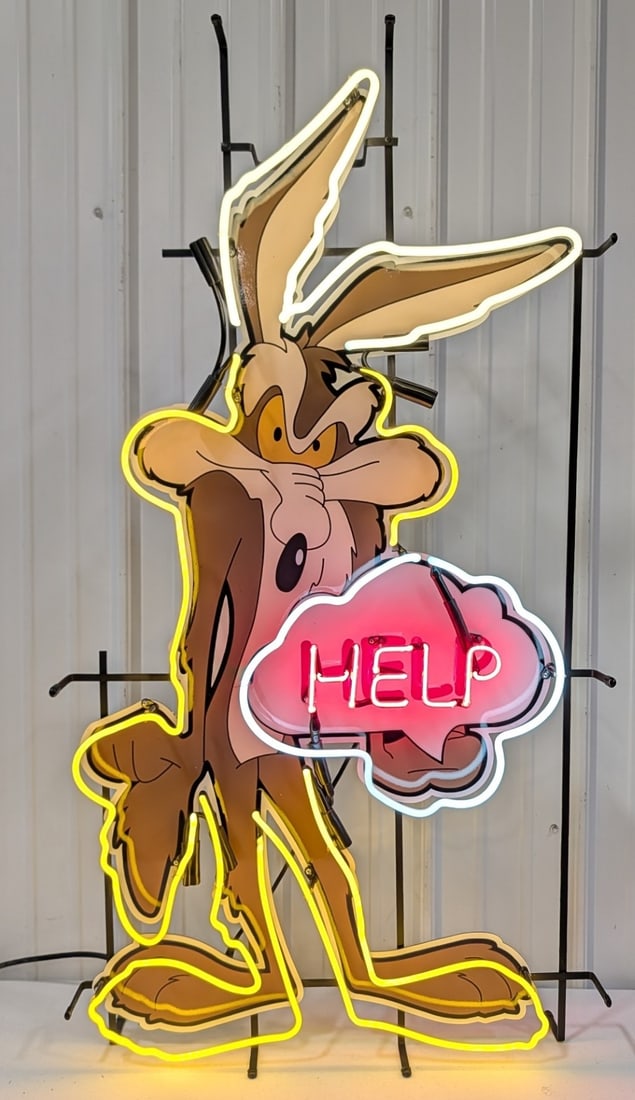 4ft Custom Wile E. Coyote Neon Sign (1 of 6)