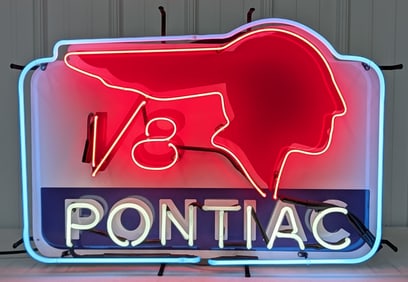 Custom Pontiac V8 Neon Sign