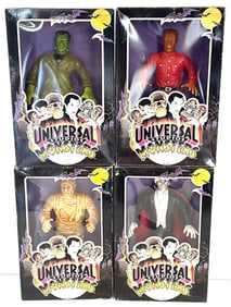 (4) 1991 Universal Monsters 10? Vinyl Figures