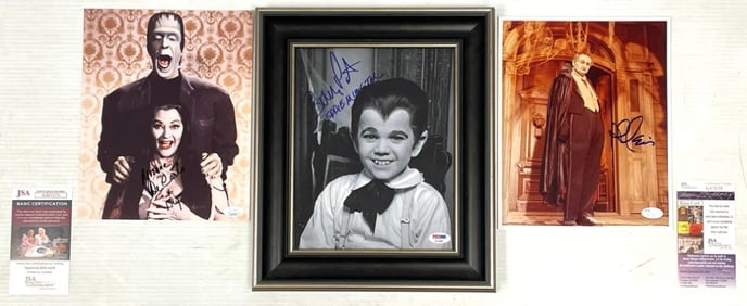 (3) The Munsters Signed Photographs