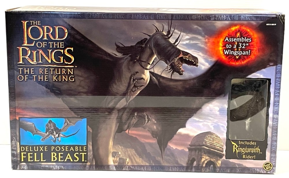 2004 Toy Biz The Lord of The Rings Fell Beast: 2004 Toy Biz The Lord of The Rings The Return of The King Deluxe Fell Beast New in Box Box has some Corner Ware.