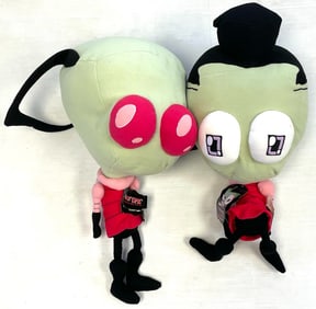 2002 Invader Zim Plush Figures