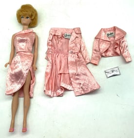 Barbie Blonde Bubble Cut #12 in Original Sparkling Pink Outfit