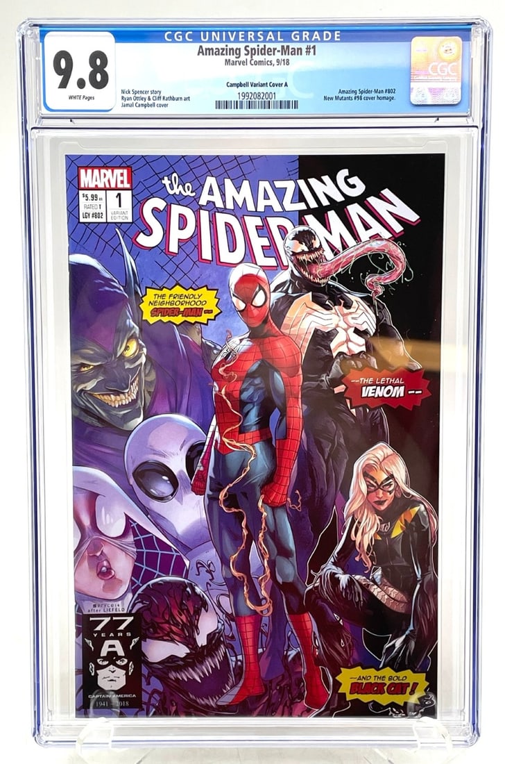 2018 Amazing Spider-Man #1 CGC 9.8 (1 of 9)